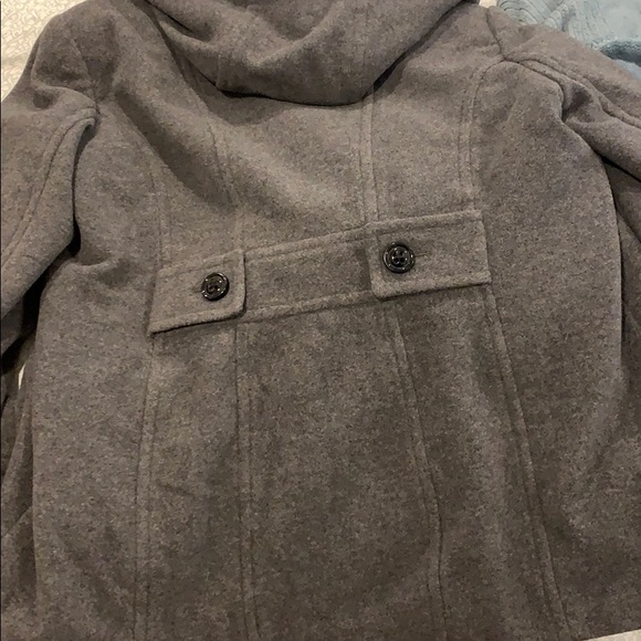 Croft & Barrow Gray Coat with Hoody - Picture 3 of 6